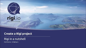 Prepare a Rigi project