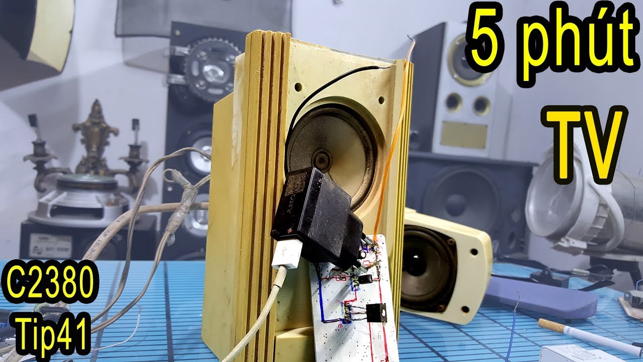 Cách làm ampli mini cho loa TV. easy mini amplifier ...