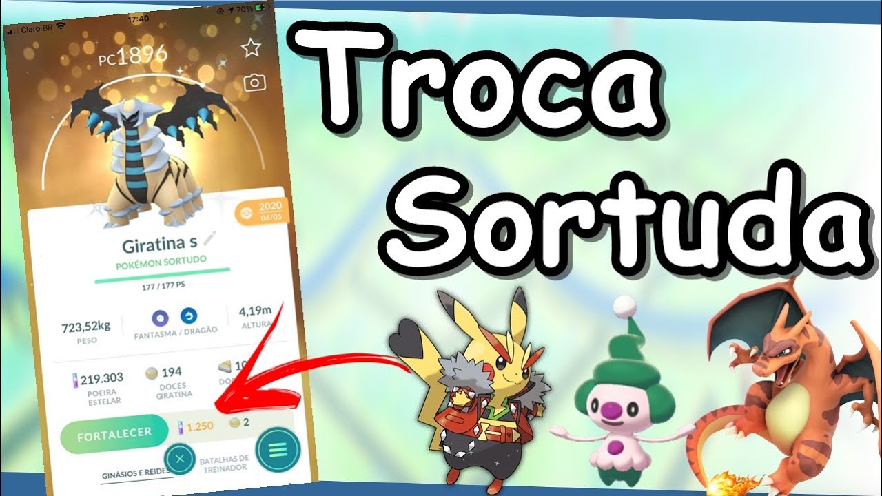 Trocas de Pokemons sortudos- Dr.Fone