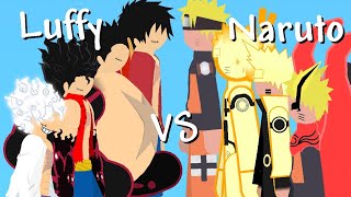 Luffy Vs Naruto Stick nodes Animation (Complete Fight)
