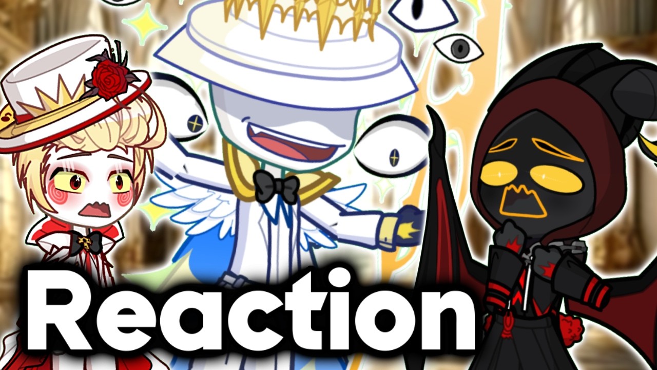 Если Бог и Люцифер реагируют на грешника Адама и Ру || Hazbin Hotel Gacha Animation || Реакции