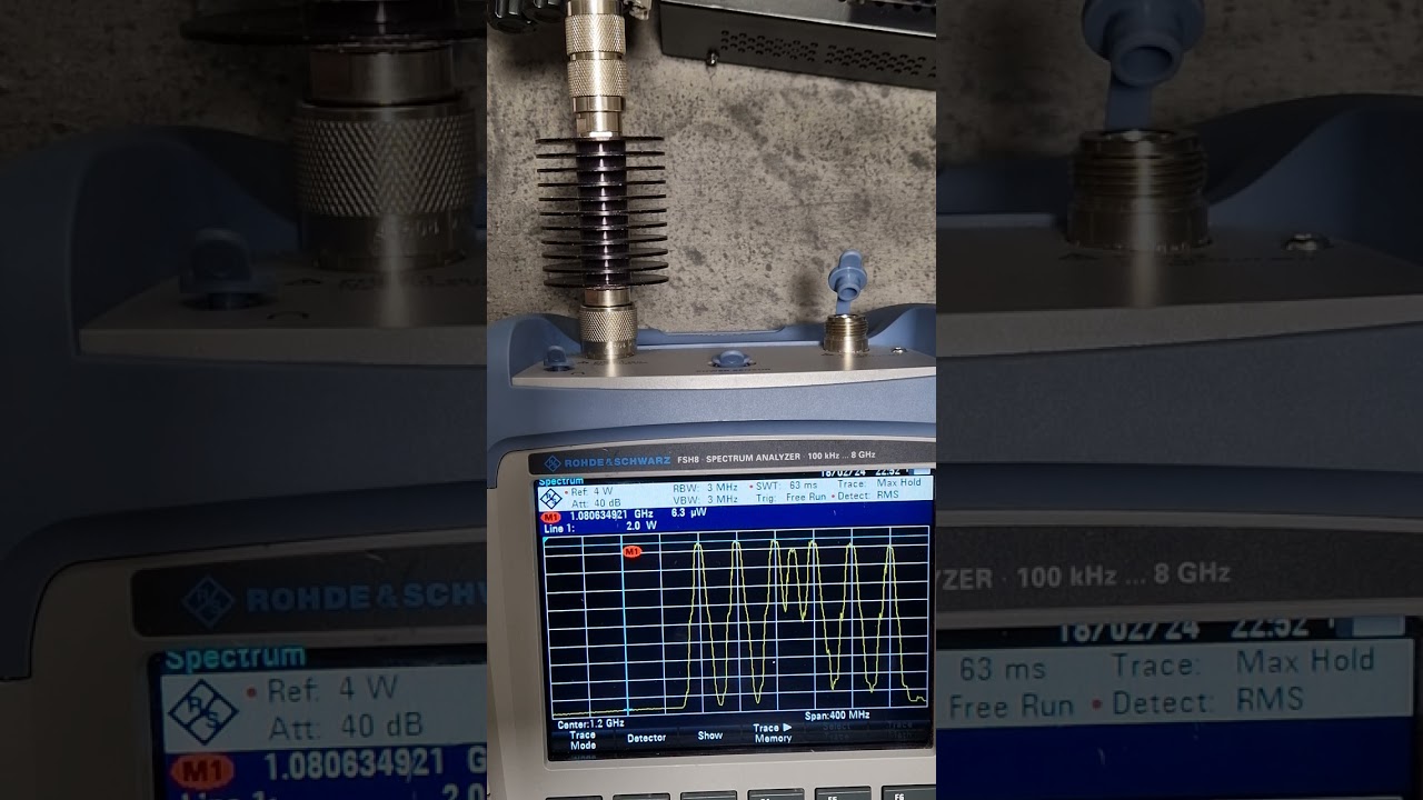 Тестування вихідної потужності VTX в діапазоні 1.2 ГГц