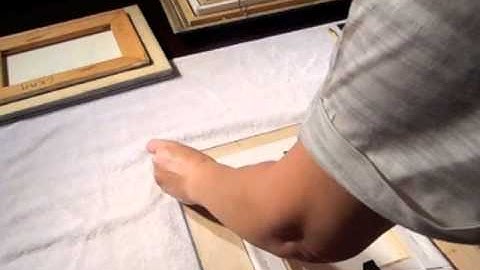 Framing an Oil Painting-DIY