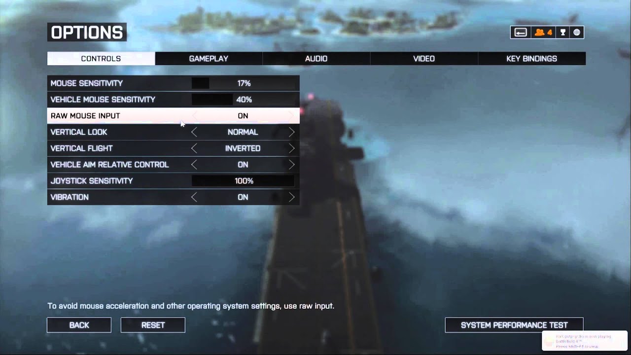 BF4 Private Servers - Settings and Controls 