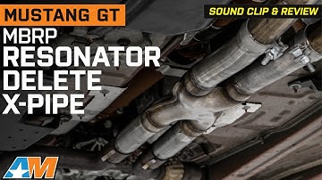 2015-2024 Mustang GT  MBRP Armor Lite Resonator Delete X-Pipe Review & Sound Clip