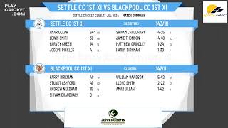 Settle CC 1st XI v Blackpool CC 1st XI