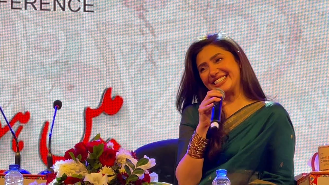 Mahira Khan Shares Childhood Memories & Love for Karachi at Urdu Conference