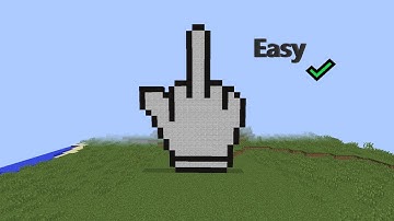 Minecraft - Middle Finger - Pixelart
