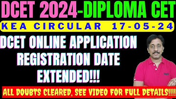DCET 2024 APPLICATION DATE EXTENDED |ONLINE Application Registration Date Extended |ND Academy