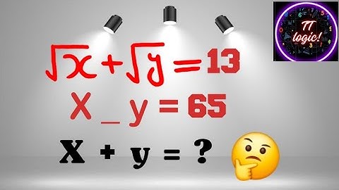 A Nice Algebra Problem | Math Olympiad|@TTLogic