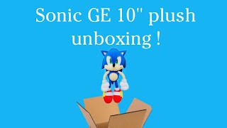 sonic GE 10” plush unboxing !