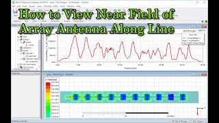 How to View Near Field of Array Antenna Along Line