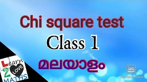 Chi square test : Definition & procedure for testing goodness of fit (malayalam).