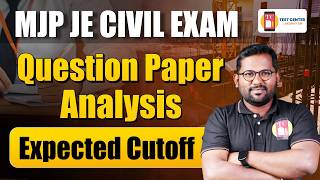 MJP JE Exam  | expected cutoff | question paper analysis | difficulty level |#mjpexam #mjpcea #mjpje