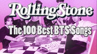 100 Best BTS Songs by Rolling Stone