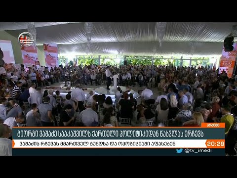 გიორგი ვაშაძე მიხეილ სააკაშვილის ადგილს ქართულ პოლიტიკაში ვეღარ ხედავს