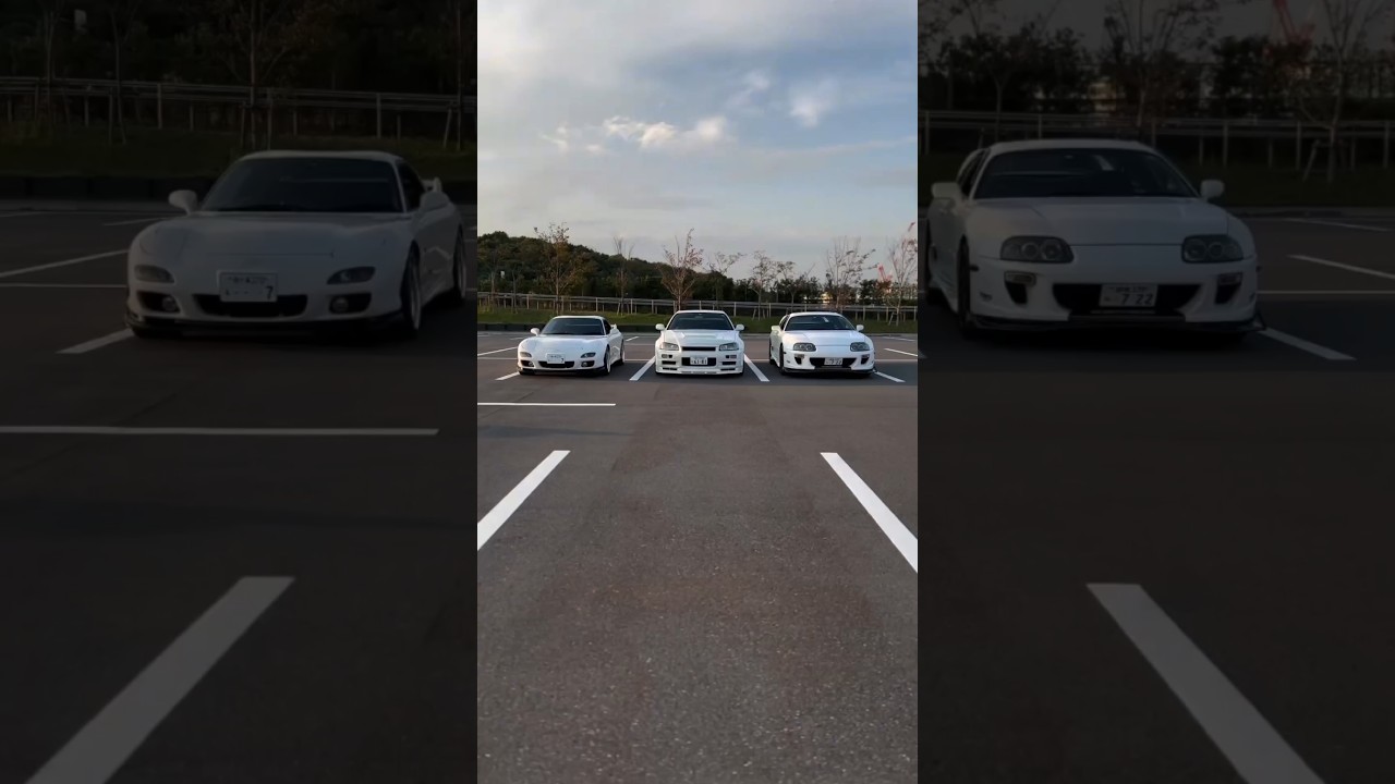 Solo puedes elegir 1 🇯🇵😱 &iquest;Con cu&aacute;l te quedas? #jdm #r34 #supramk4 #rx7 #skylinegtr #toyotasupra