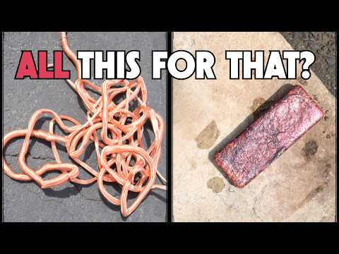 Turning a Huge Pile of Scrap Copper Into an Ingot