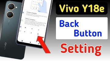 Vivo y18e back button setting/Vivo y18e back button change/Vivo y18e navigation gesture setting