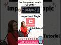 #trending #Shorts Special: for loop se 1 to 10 Numbers kaise print karein? 🎓