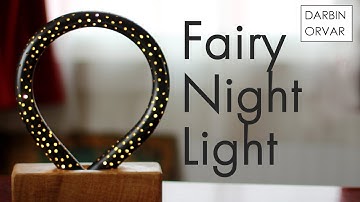 PVC Night Light w/ Wood & Fairy Lights