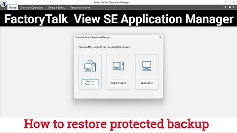 How to Restore Password-Protected Backup || FactoryTalk View SE Application Manager | Rockwell SCADA