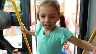 First Students learn bus safty with First Student