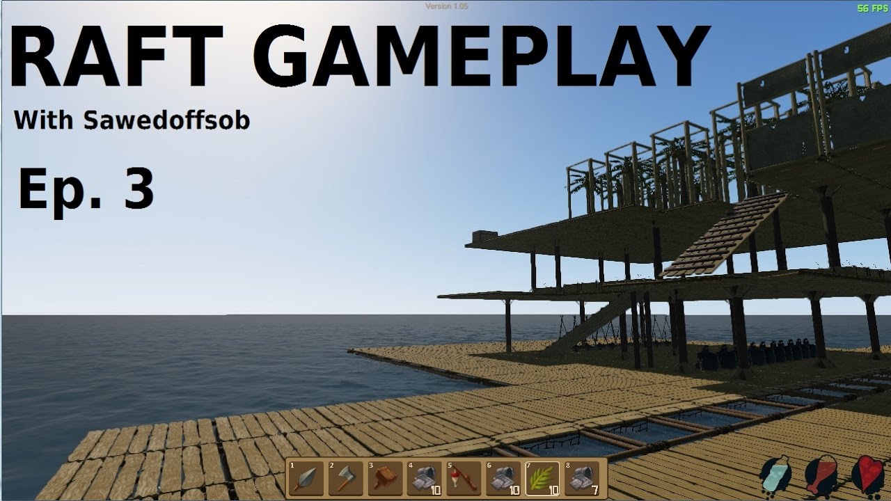 Raft Gameplay Ep 3 *Basics* How to Catch Grab and Pull in Items! YouTube