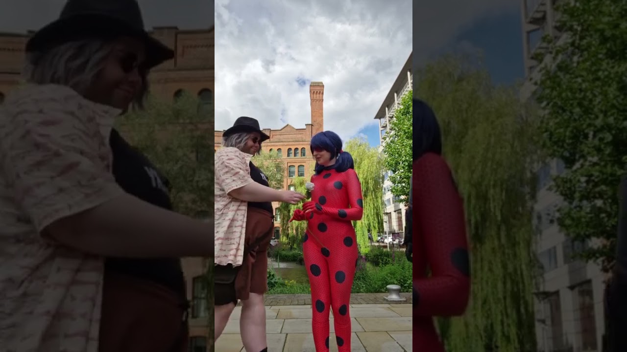 We're just friends??? Ladybug And Chat Noir at Megacon Manchester #shorts