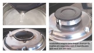 Misturinha Mágica para Limpar Chamas de Fogão em Segundos