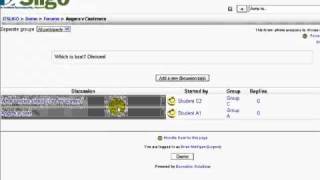 Moodle Groups and Groupings