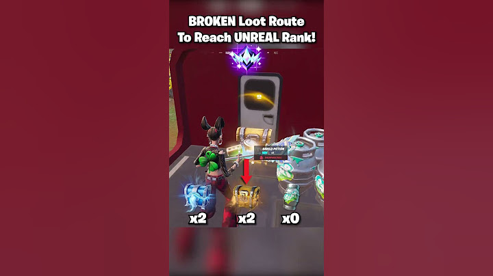 INSANE Loot Route To Reach UNREAL Rank 🤯 #shorts #fortnite