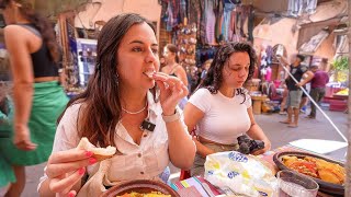 Probando comida CALLEJERA en MARRUECOS (lo más barato)
