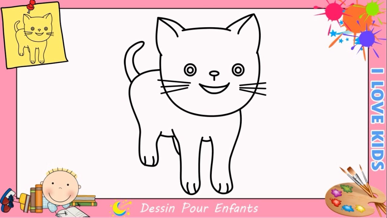 Dessin Chat Facile Etape Par Etape Comment Dessiner Un Chat Facilement 4 Youtube