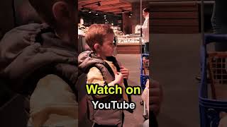 Kid Grocery Shopping Trip with Kid Size Shopping Cart