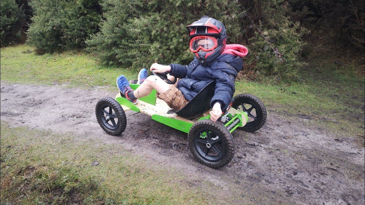 DIY drill powered gokart YouTube