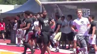 USC OLB commit De'Gabriel Floyd in LB drills Oakland Regional