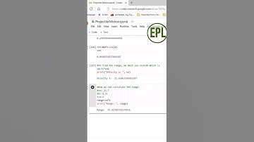 Projectile motion calculation using Python part 1 #shorts