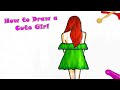 How to Draw a Cute Girl Easy / Your Simple Drawings