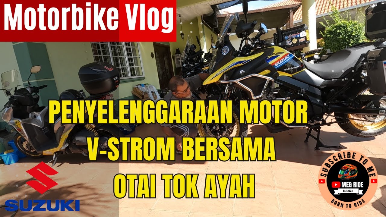 #4.  Motor V-Strom bersama Otai  Tok Ayah