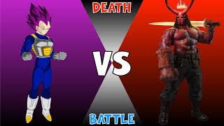 Ultra Ego Vegeta vs. Hellboy | Death Battle