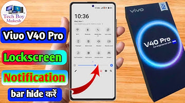 vivo v40 pro lock screen notification panel hide, vivo v40 pro notification bar off