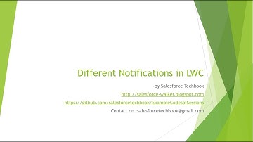 Different Notifications in LWC