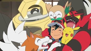 Ash meet's his Old Pokemon of Sun and Moon  Pokemon Journeys