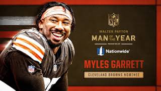 Myles Garrett named Cleveland Browns 2020 Walter Payton Man of the Year | Cleveland Browns
