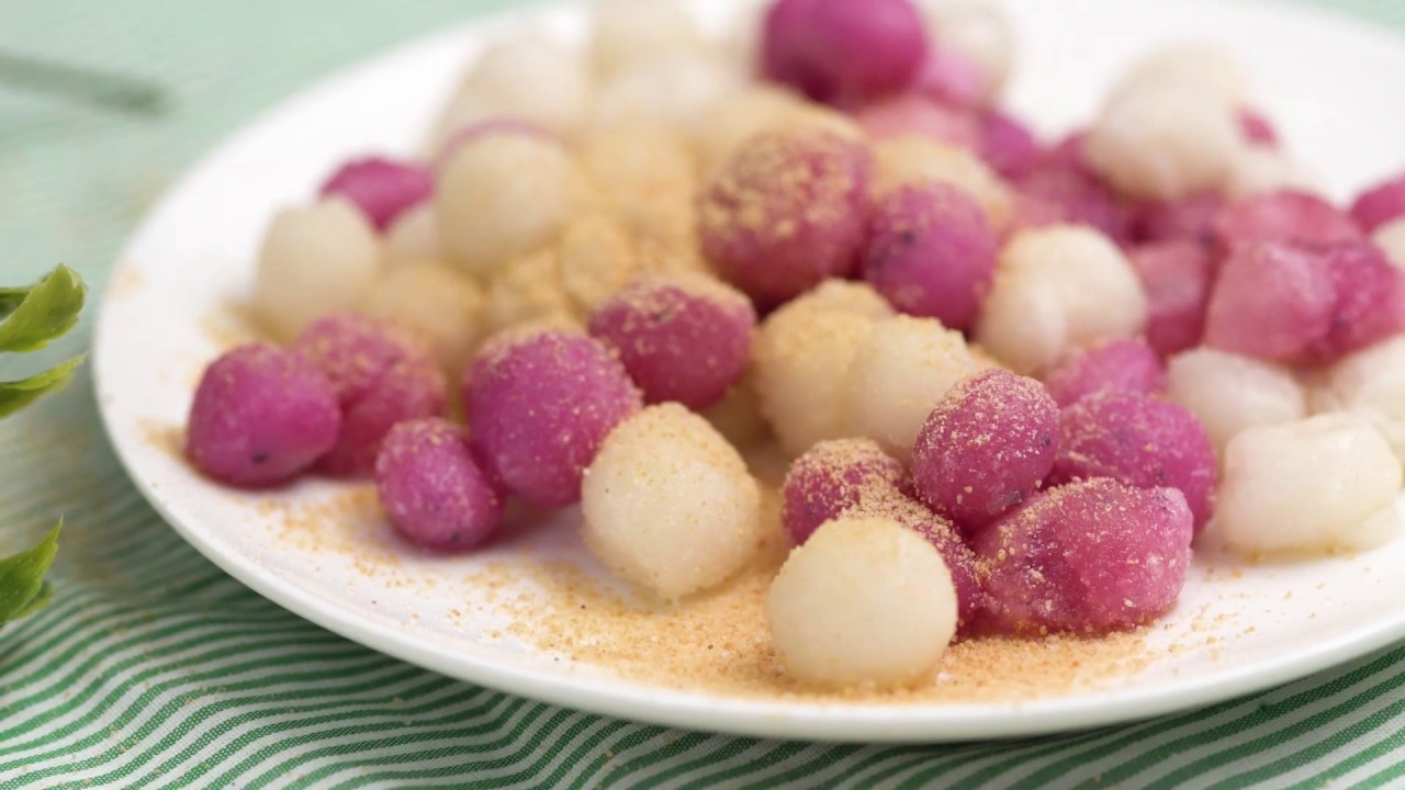 點心食譜 喜宴必吃花好月圓 紅白湯圓traditional Tangyuan Youtube