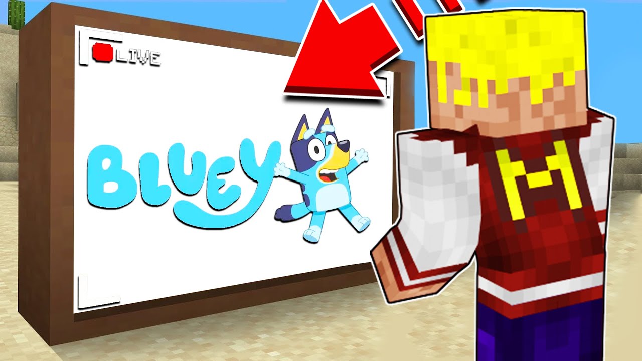ESPÍO A BLUEY CON CÁMARAS EN MI CASA EN MINECRAFT