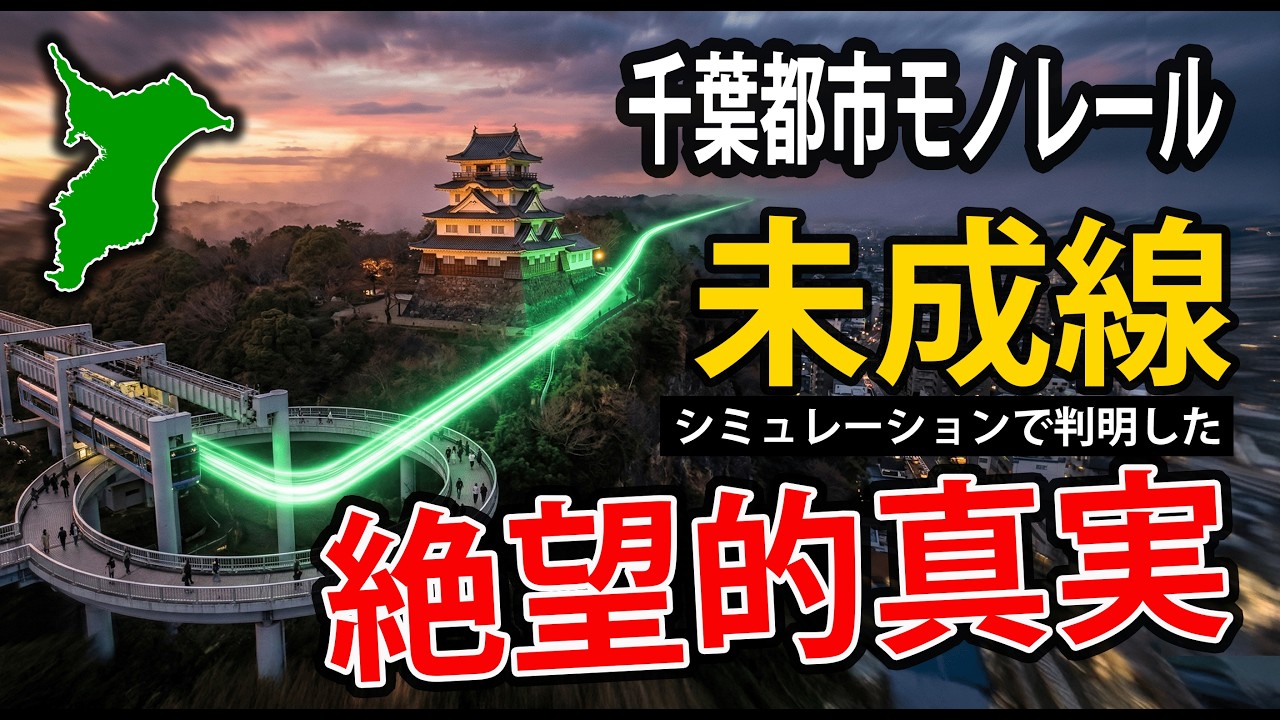 【緊急企画】～雪の千葉市街から辿る幻の軌道～千葉都市モノレール未成線シミュレーションの絶望的真実