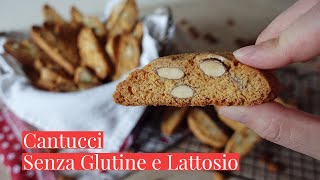 CANTUCCI ALLE MANDORLE FATTI IN CASA SENZA GLUTINE E SENZA LATTOSIO-Ricetta facile-Cucina dei Senza