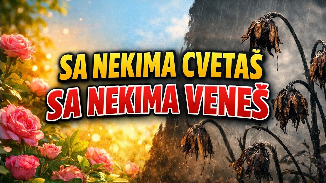 ✨ SA NEKIMA CVETAŠ, SA NEKIMA VENEŠ 🌸 POGLEDAJ KOJA ENERGIJA TE OKRUŽUJE